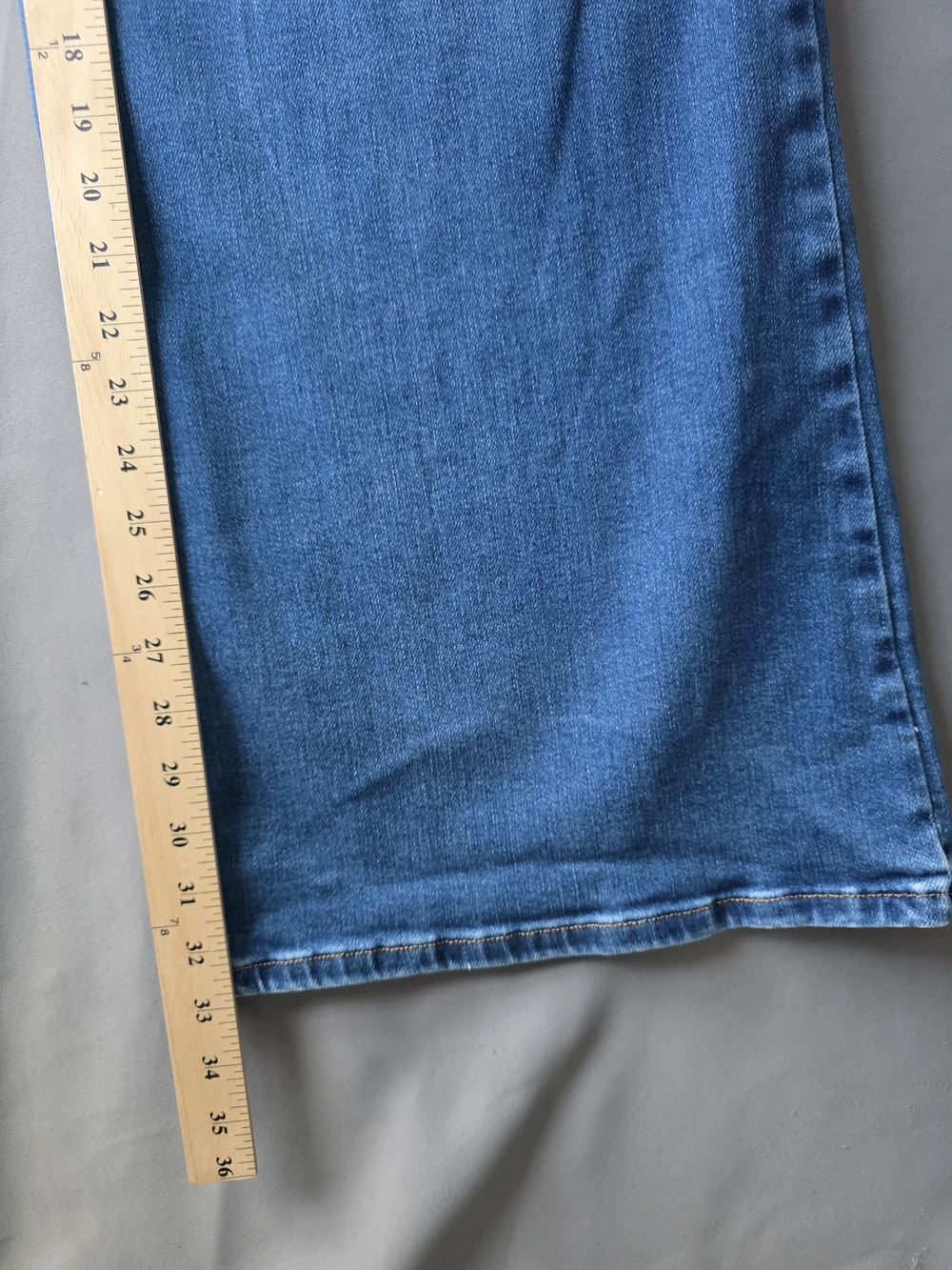 Good American Good Waist Palazzo Jeans Women 14/32 High Rise Wide Leg Blue Denim - Picture 7 of 7